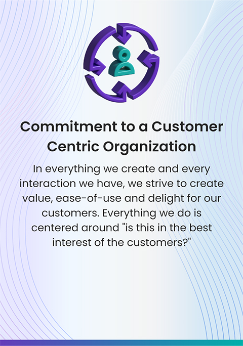 Commitment to a Customer Centric Organization