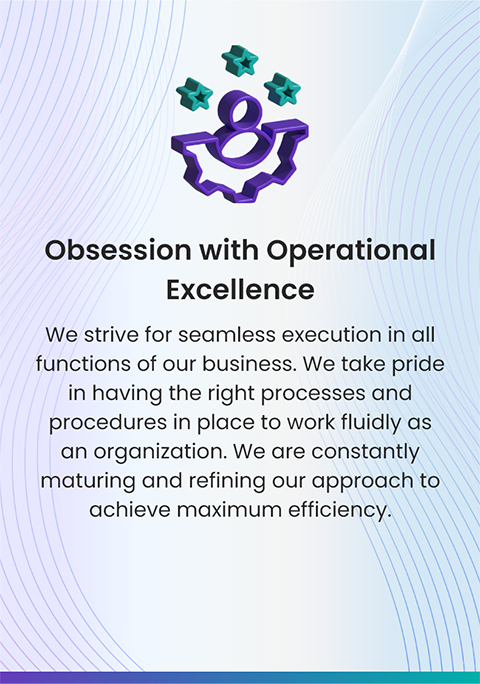 Obsession with Operational Excellence