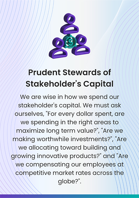 Prudent Stewards of Stakeholder's Capital