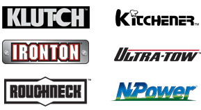 Klutch, Kitchener, Wel-Bilt, Ultra-Tow, Roughneck and NPower brand logos