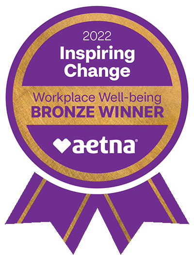 Inspiring Change - Bronze Level - Aetna Workplace Well-being award - 2022